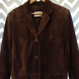 Lord & Taylor Suede Blazer 1X